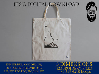 Machine Embroidery files, Idaho, DST, PES, xxx hus & more,