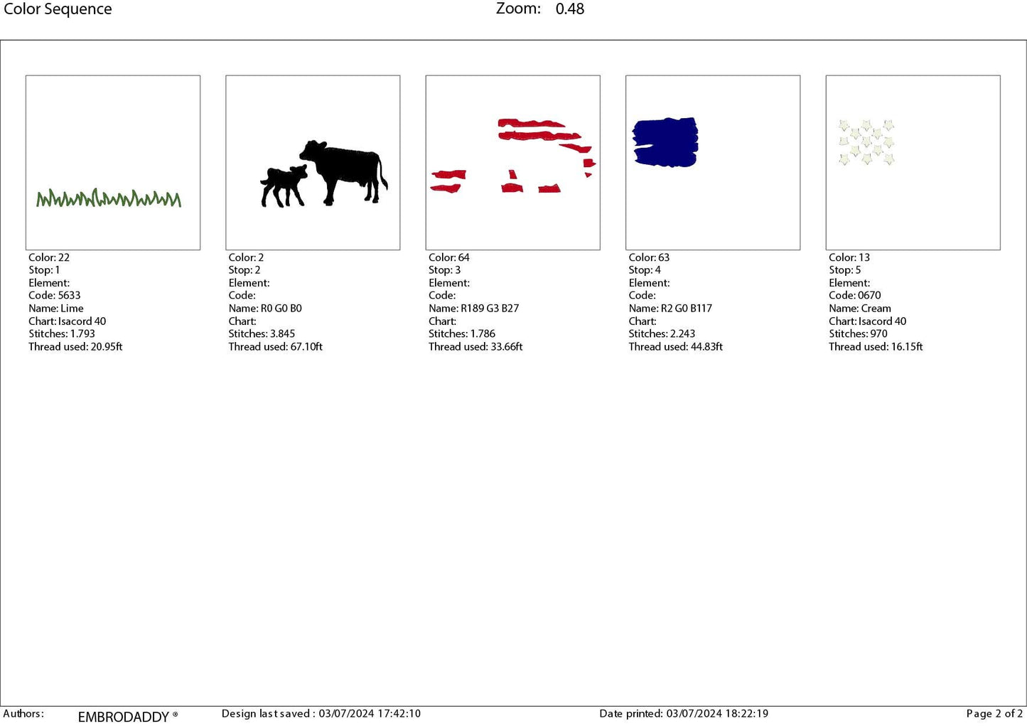 Machine Embroidery files, cow and calve, Usa Flag, PES, DST, xxx, hus & more