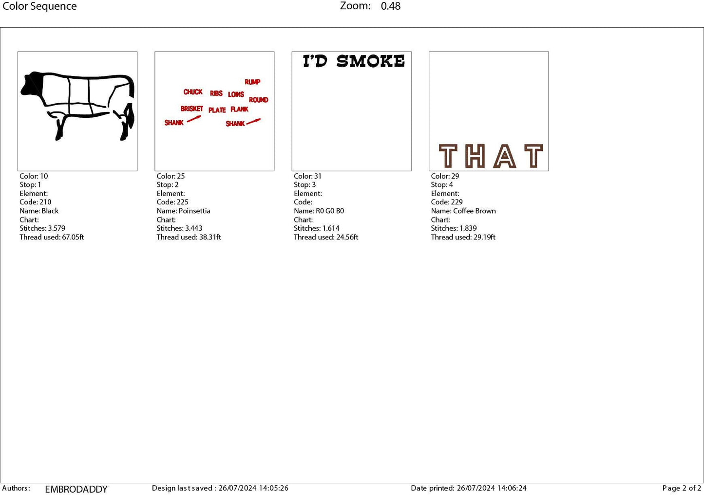 Machine Embroidery files, I'd smoke that, BBQ, grill, DST, PES, xxx, hus, dst & more