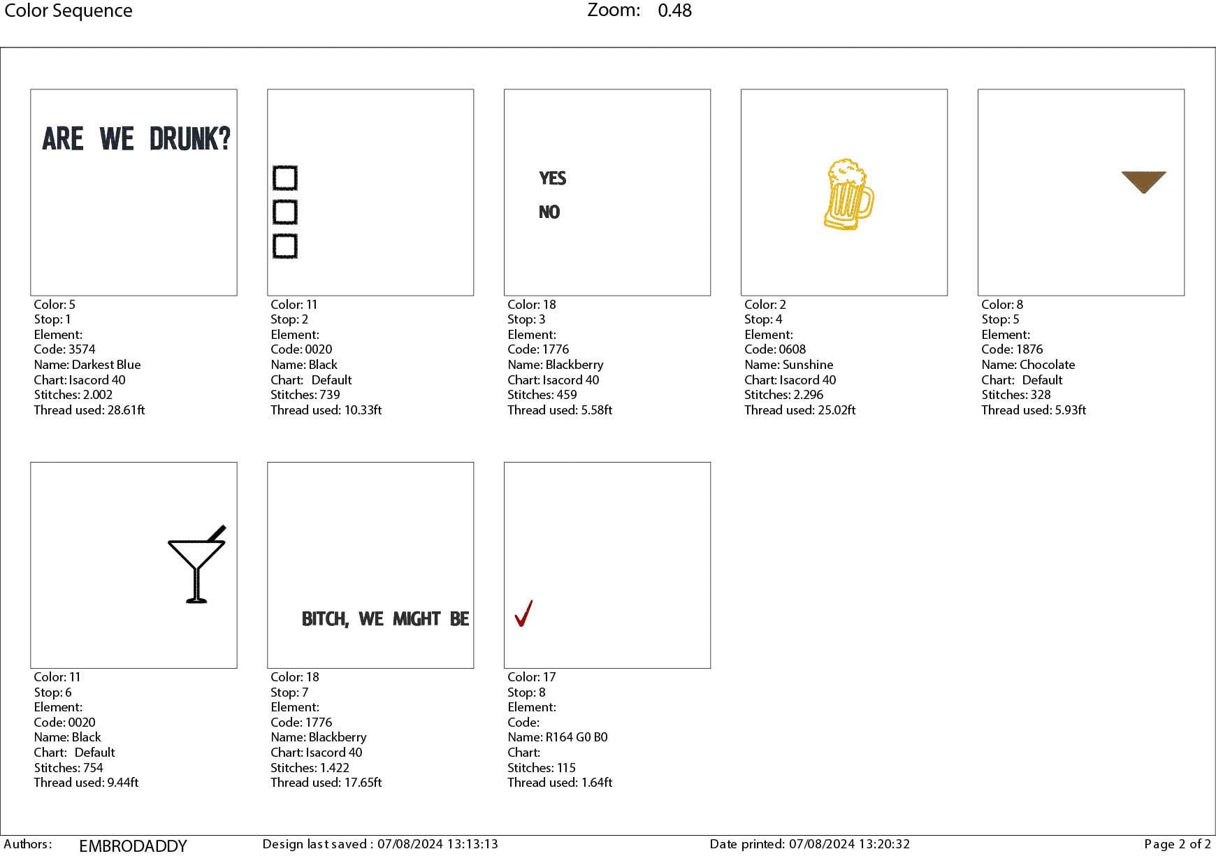 Machine Embroidery files, are we drunk? funny, dst, PES, xxx, hus & more