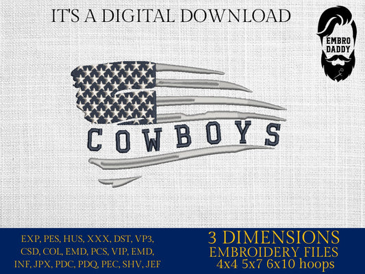 Machine Embroidery files, American Flag, cowboys, PES, dst, xxx hus & more