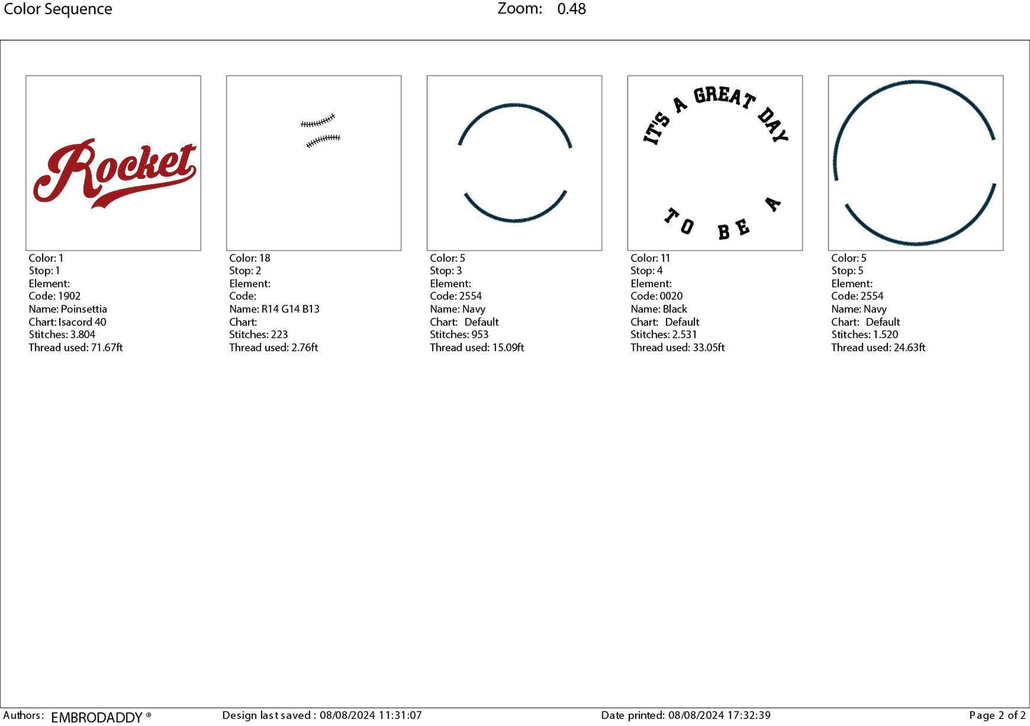 Machine Embroidery files, It's a Great Day To Be A Rocket, PES, xxx, hus & more, fan embroidery files