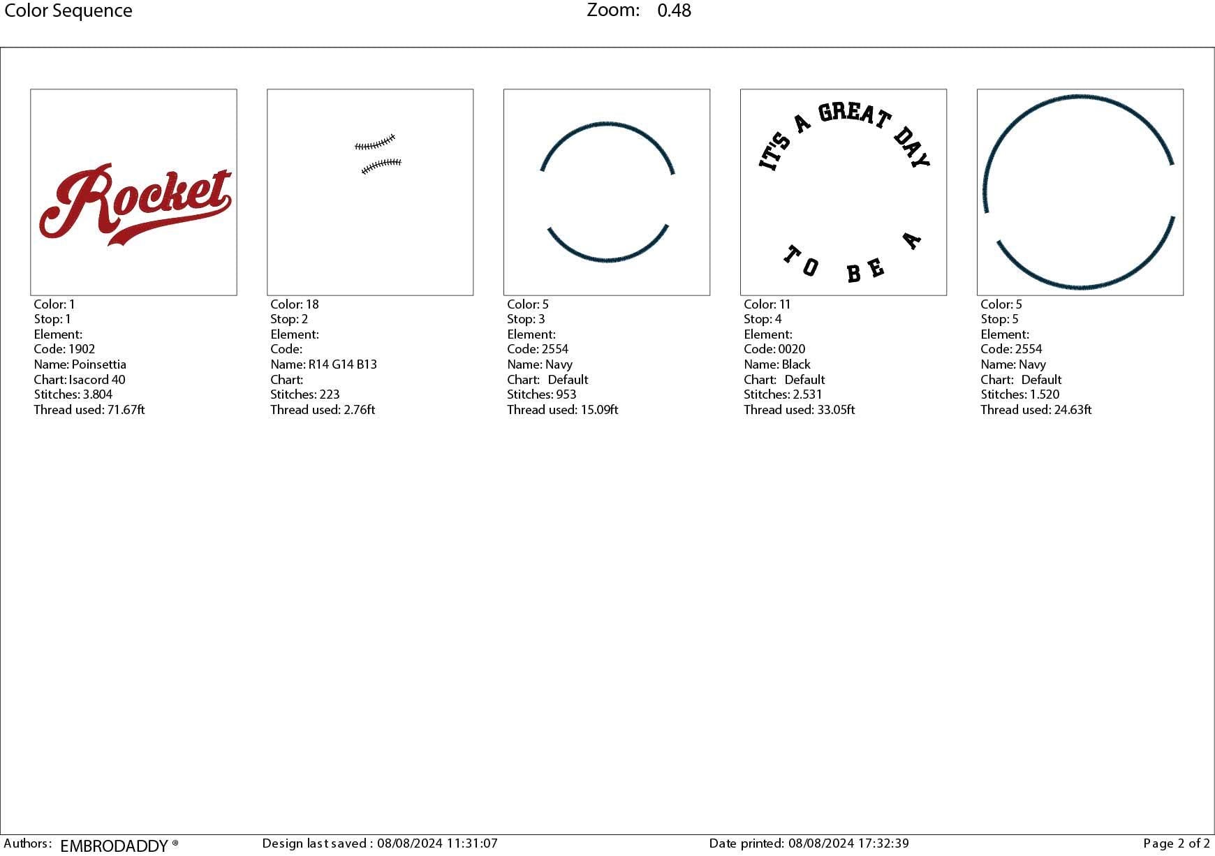 Machine Embroidery files, It's a Great Day To Be A Rocket, PES, xxx, hus & more, fan embroidery files