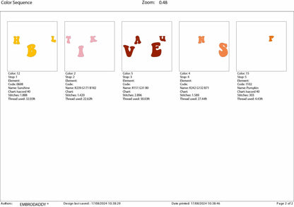 Machine Embroidery files, thankful vibes, PES, DST, xxx, hus & more