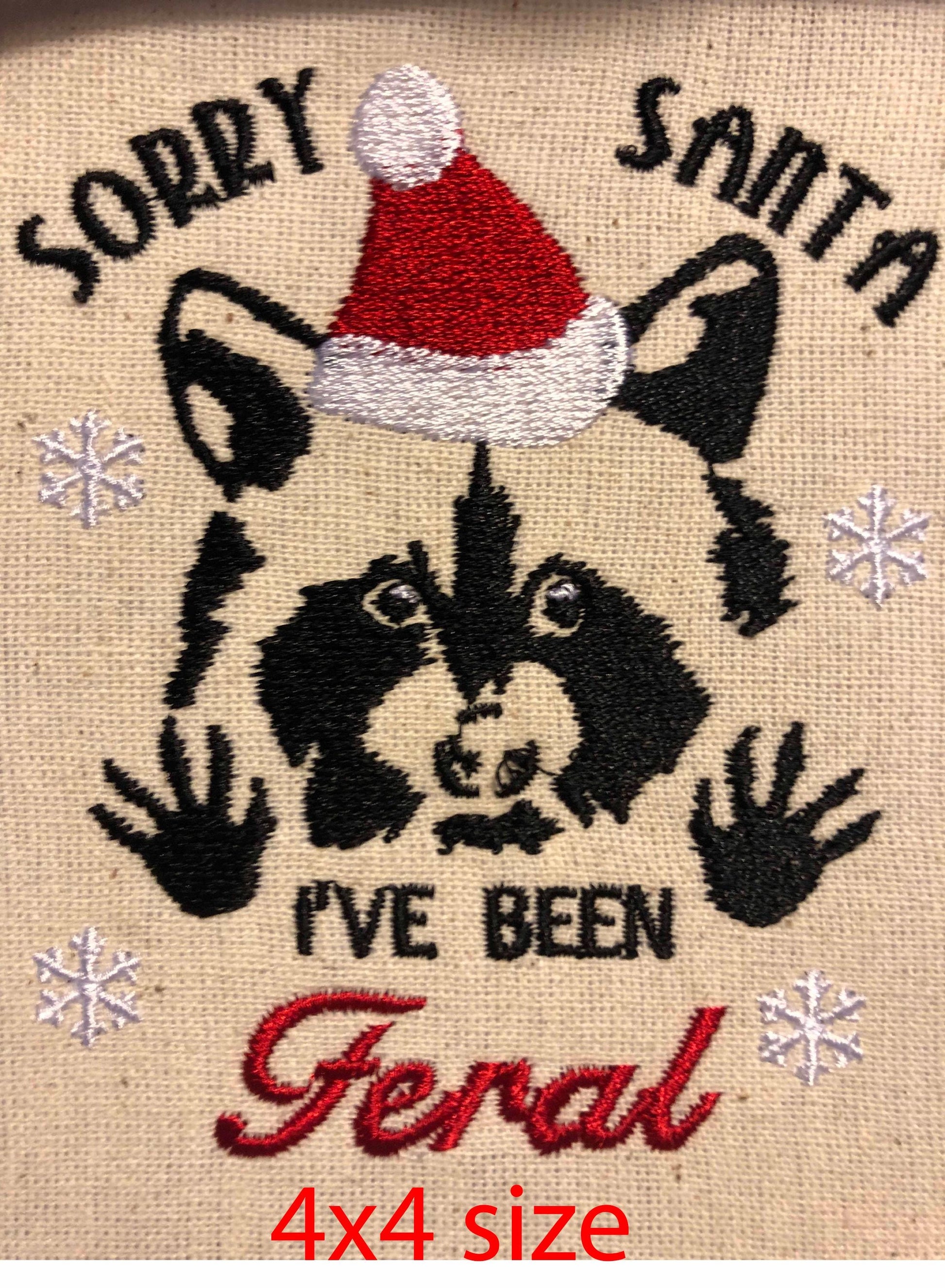 Machine Embroidery files, Sorry Santa I've been feral, Christmas Season, Christmas Feral, Feral Girl, xxx, hus & more