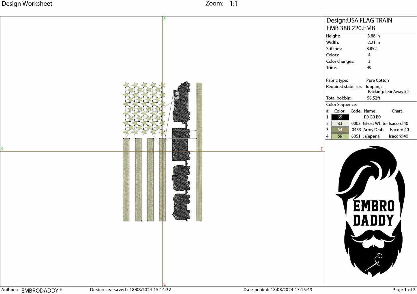 Machine Embroidery files, Train American Flag, Railroad, Conductor, Train, PES, dst, xxx hus & more