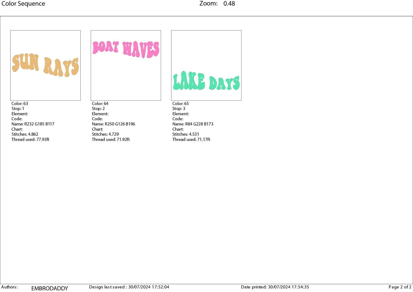 Machine Embroidery files, boat waves, sun rays, lake days, PES, DST, xxx, hus & more