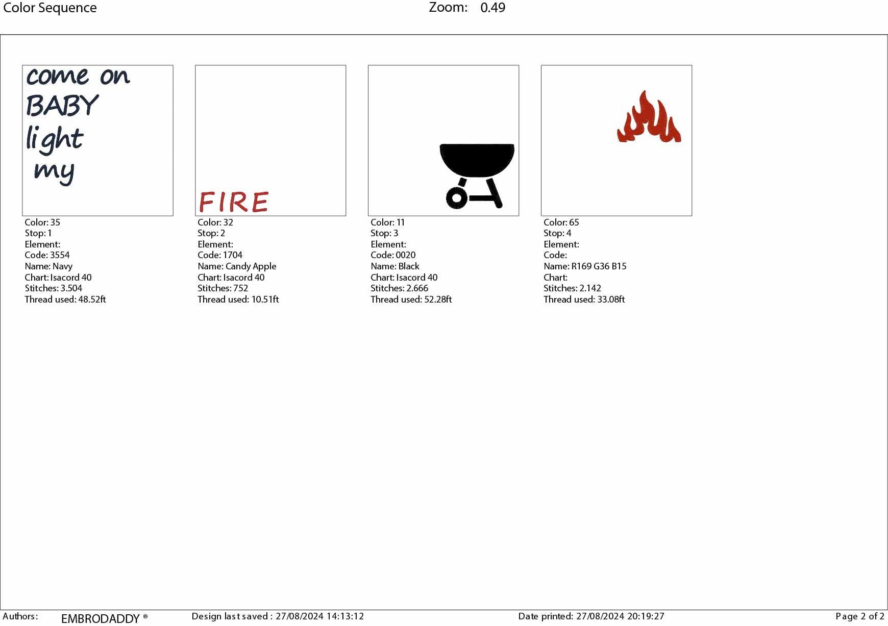 Machine Embroidery files, come on baby light my fire, Father's Day Apron, funny embroidery files, gift idea PES, hus & more