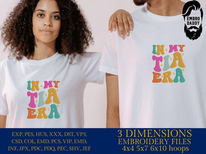 Machine Embroidery files, I'm in my tia era, embroidery files, PES, xxx, hus & more, embroidery files