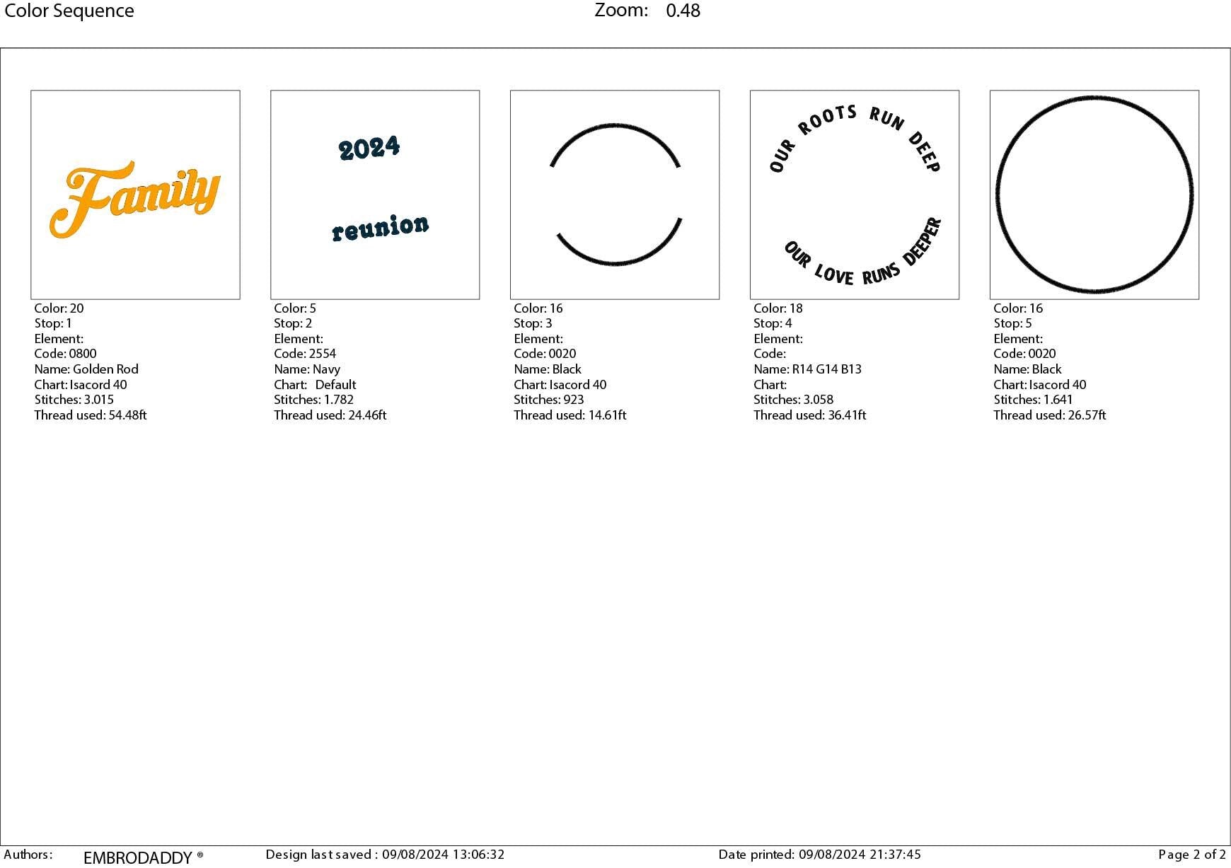 Machine Embroidery files, Family Reunion 2024, our roots run deep, our love runs deeper, DST, PES, xxx, hus & more