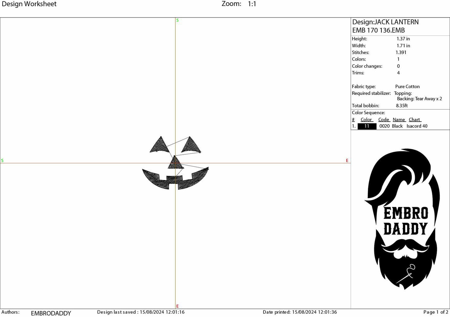 Machine Embroidery files, Jack O Lantern Face, Pumpkin Face Pattern, Halloween, Trick or Treat, Scary Pumpkin, PES, DST, xxx, hus and more