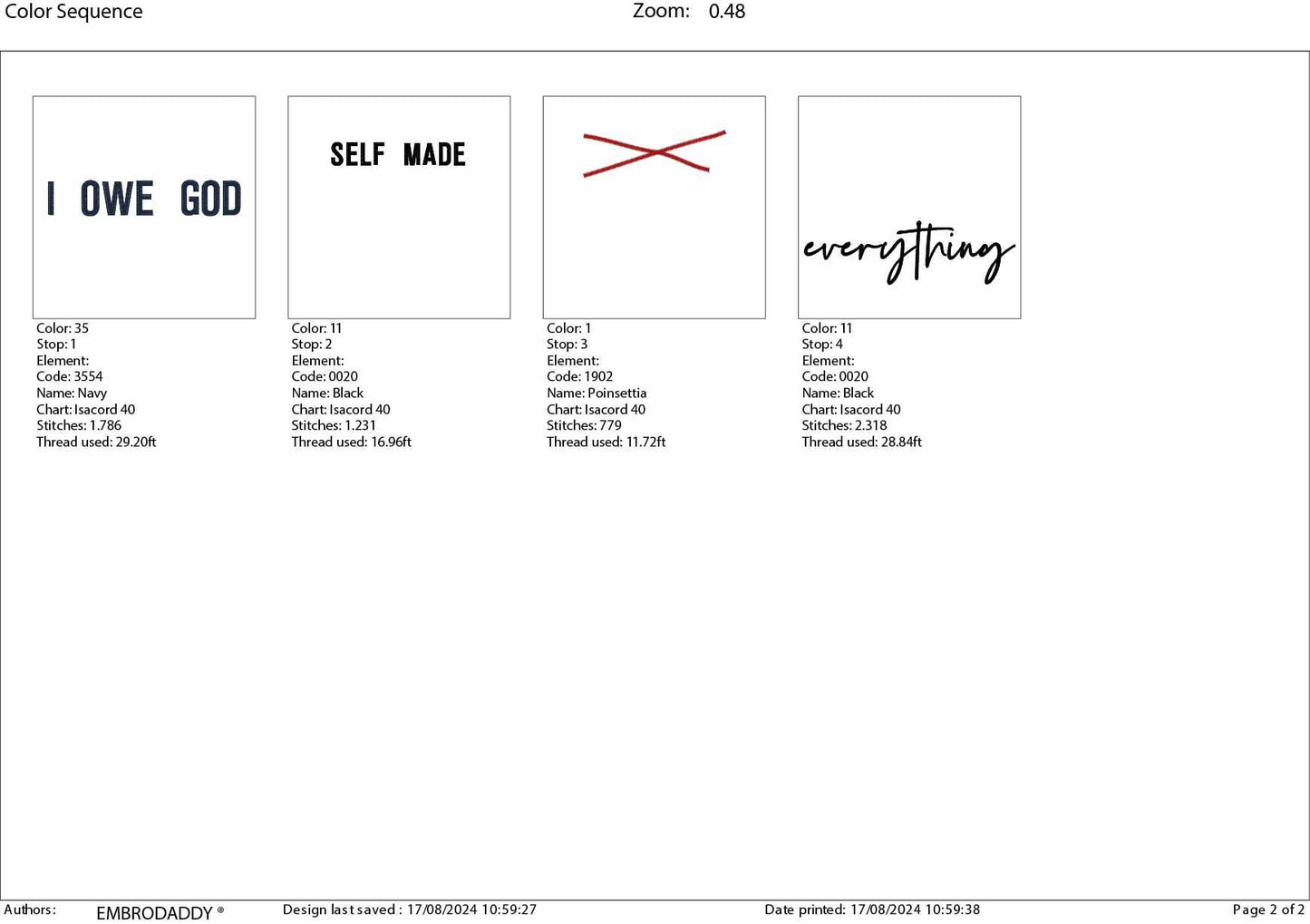 Machine Embroidery files, I owe God everything, PES, xxx, hus & more