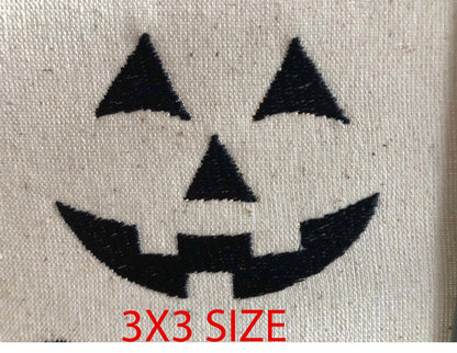 Machine Embroidery files, Jack O Lantern Face, Pumpkin Face Pattern, Halloween, Trick or Treat, Scary Pumpkin, PES, DST, xxx, hus and more