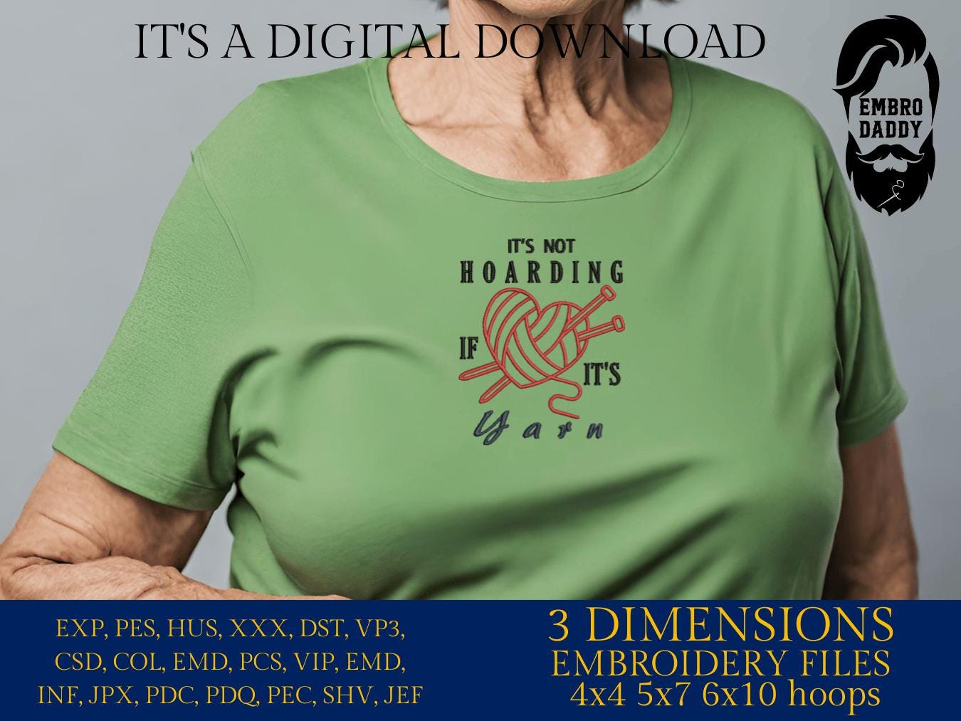 Machine Embroidery files, it's not hoarding if it's Yarn, PES, DST, xxx, hus & more