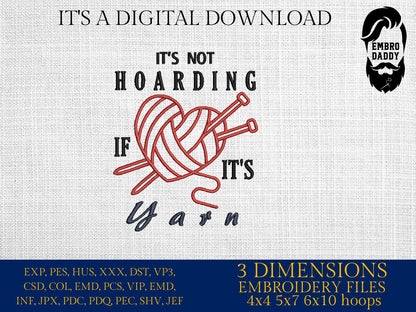Machine Embroidery files, it's not hoarding if it's Yarn, PES, DST, xxx, hus & more