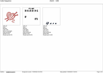 Machine Embroidery files, it's not hoarding if it's Yarn, PES, DST, xxx, hus & more