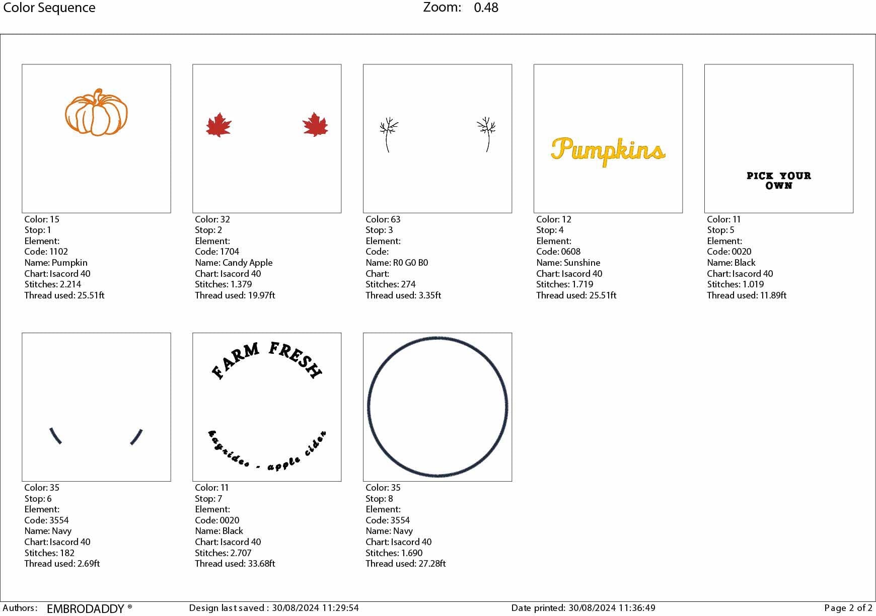 Machine Embroidery files, farm fresh pumpkins, fall, autumn, DST, xxx, hus & more