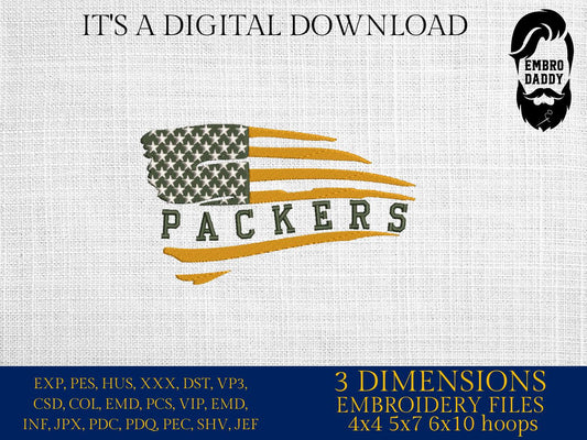Machine Embroidery files, American Flag, football team, PES, dst, xxx hus & more