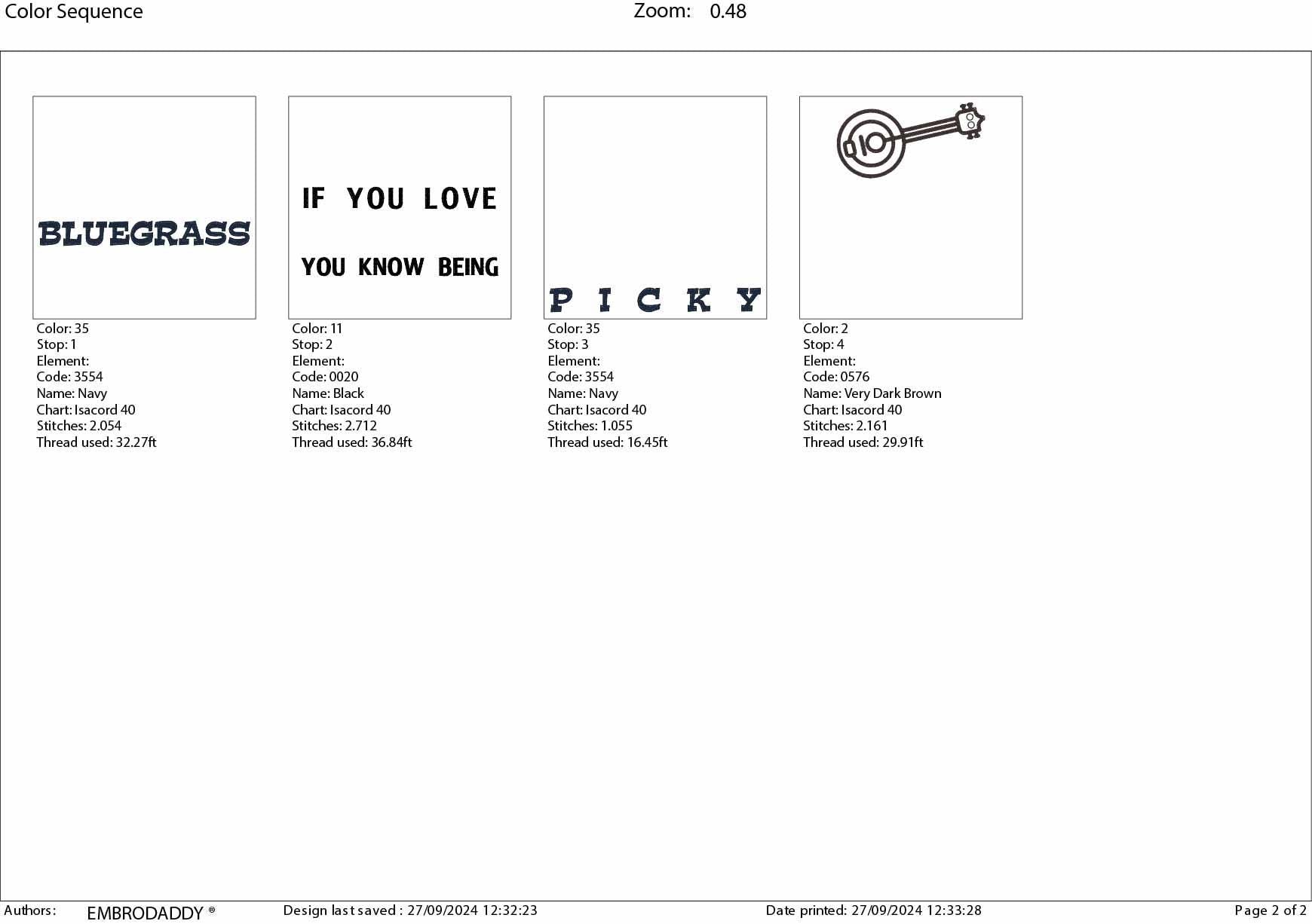 Machine Embroidery files, Banjo, if you love bluegrass you know being picky, PES, xxx, hus & more