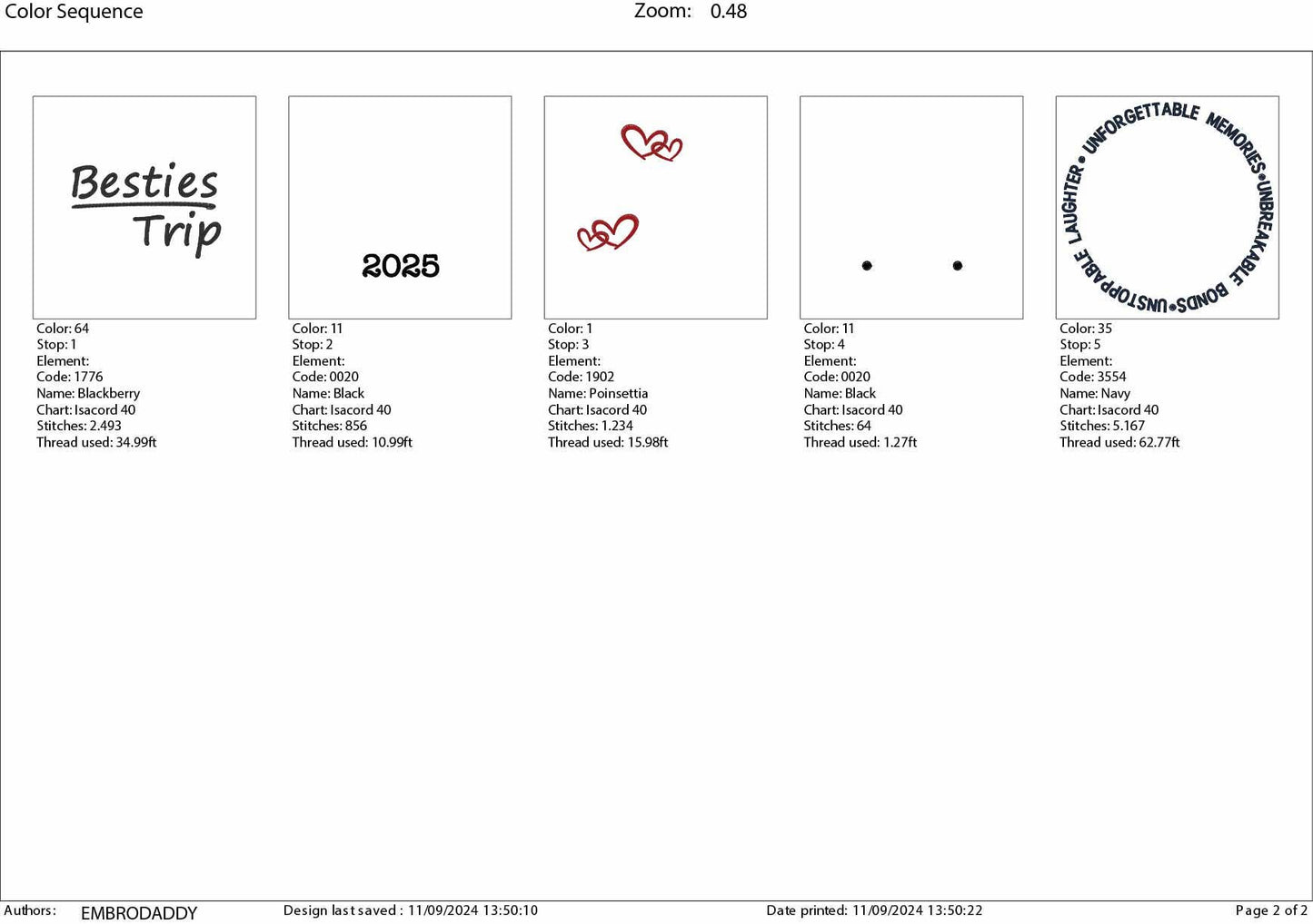 Machine Embroidery files, Besties trip 2025 , PES, xxx, hus & more