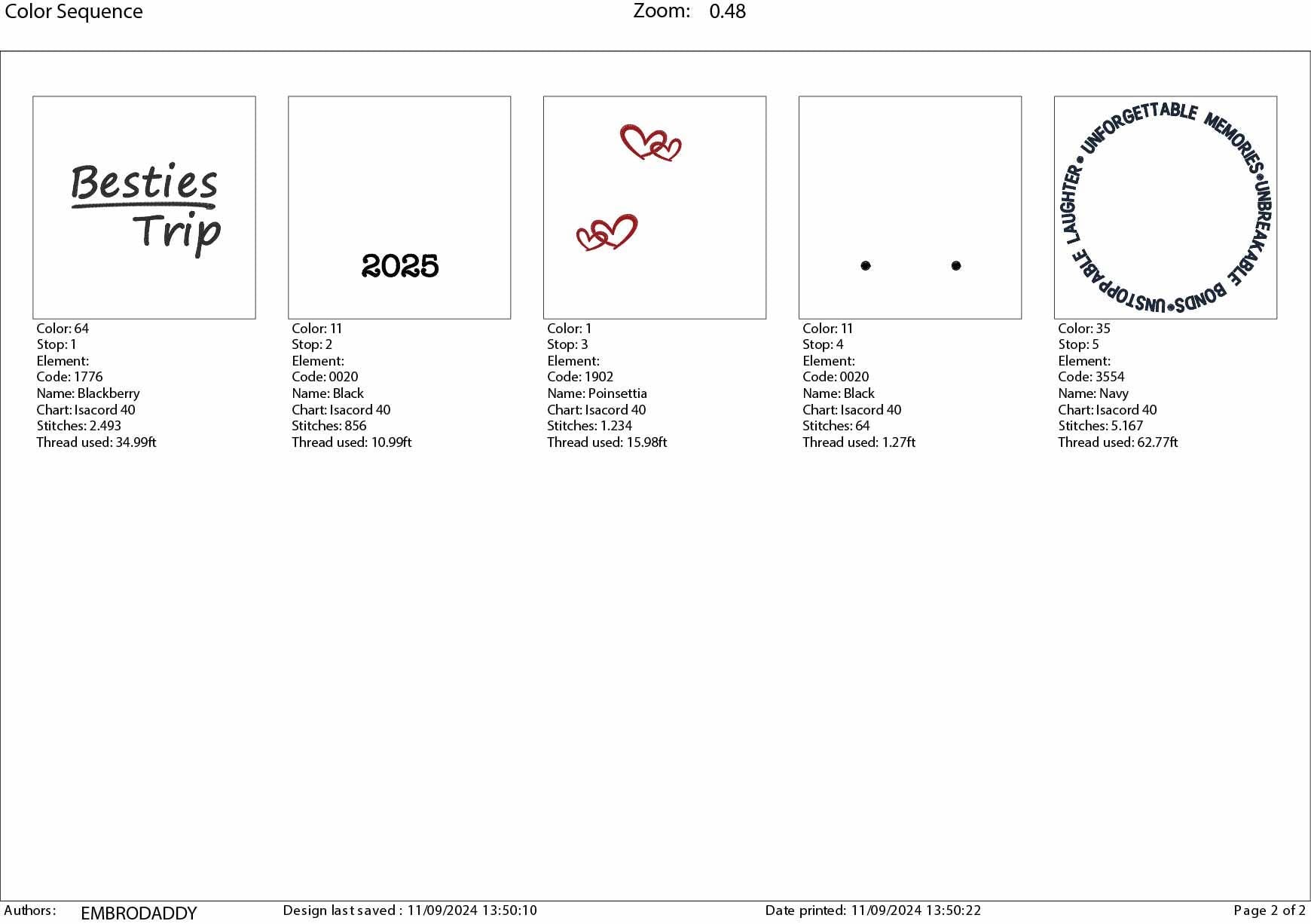 Machine Embroidery files, Besties trip 2025 , PES, xxx, hus & more
