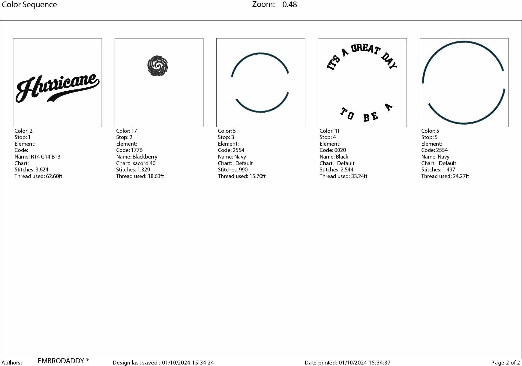 Machine Embroidery files, It's a Great Day To Be A Hurricane, PES, xxx, hus & more, embroidery files