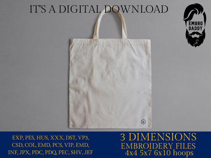 Machine Embroidery files, for unto you is born this day, PES, DST, xxx, hus and more