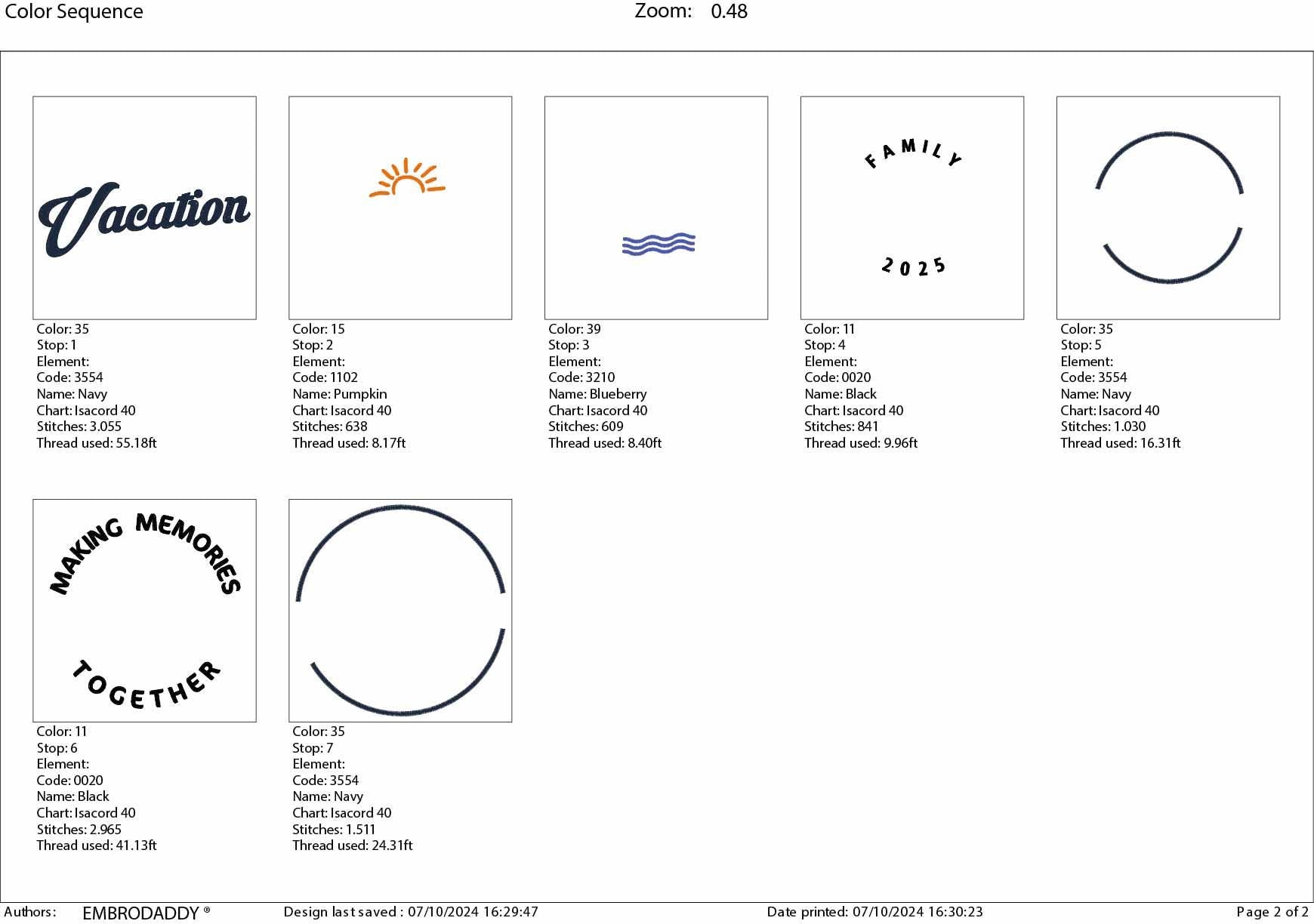 Machine Embroidery files, Family Vacation 2025, PES, xxx, hus & more, embroidery files