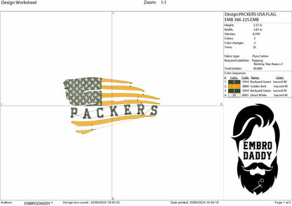 Machine Embroidery files, American Flag, football team, PES, dst, xxx hus & more