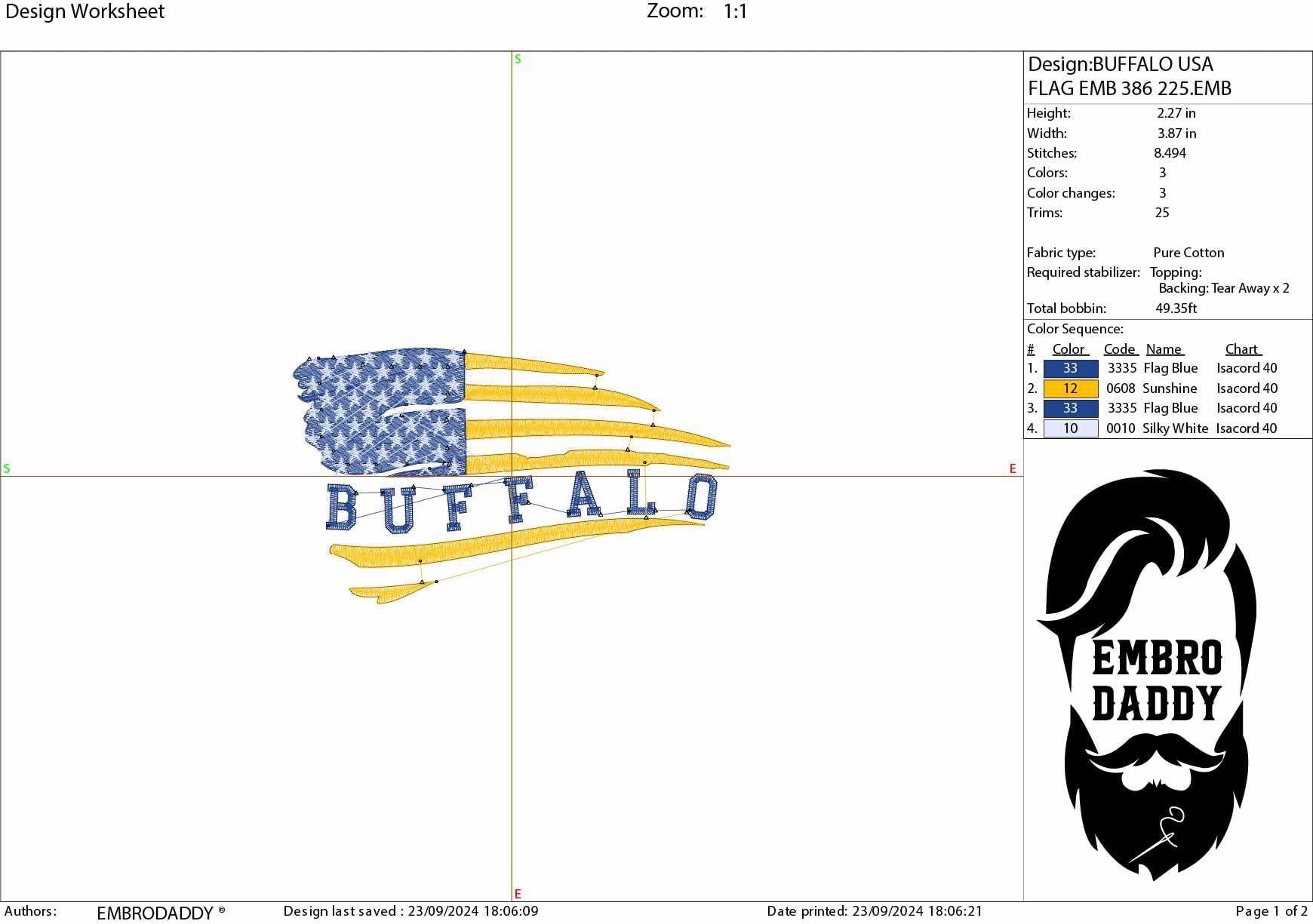 Machine Embroidery files, American Flag, buffalo, PES, dst, xxx hus & more