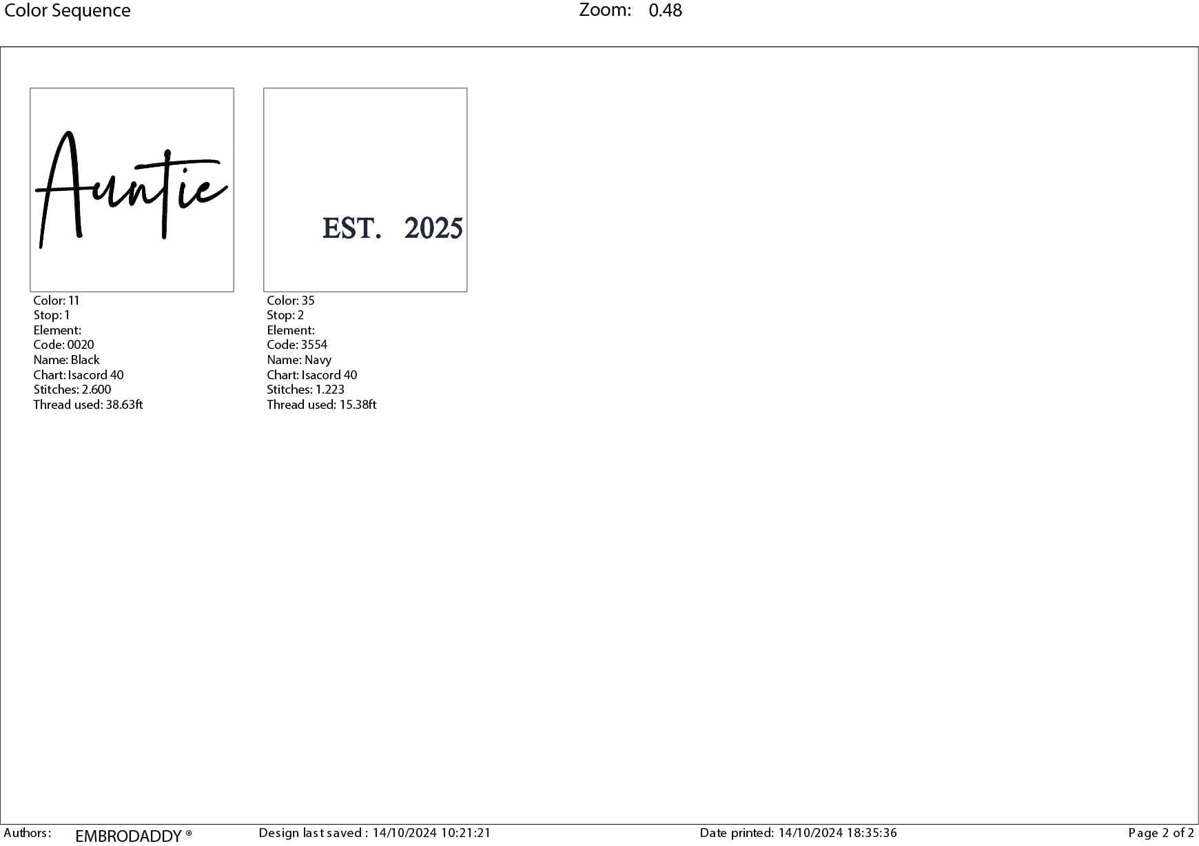 Machine Embroidery files, Auntie est. 2025, embroidery files, PES, xxx, hus & more, embroidery files