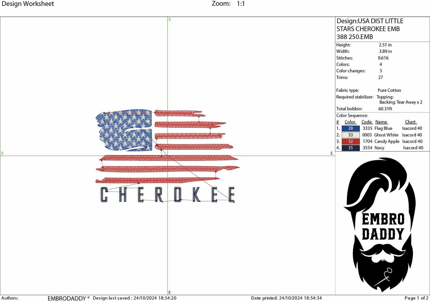 Machine Embroidery files, American Flag, Cherokee, PES, dst, xxx hus & more