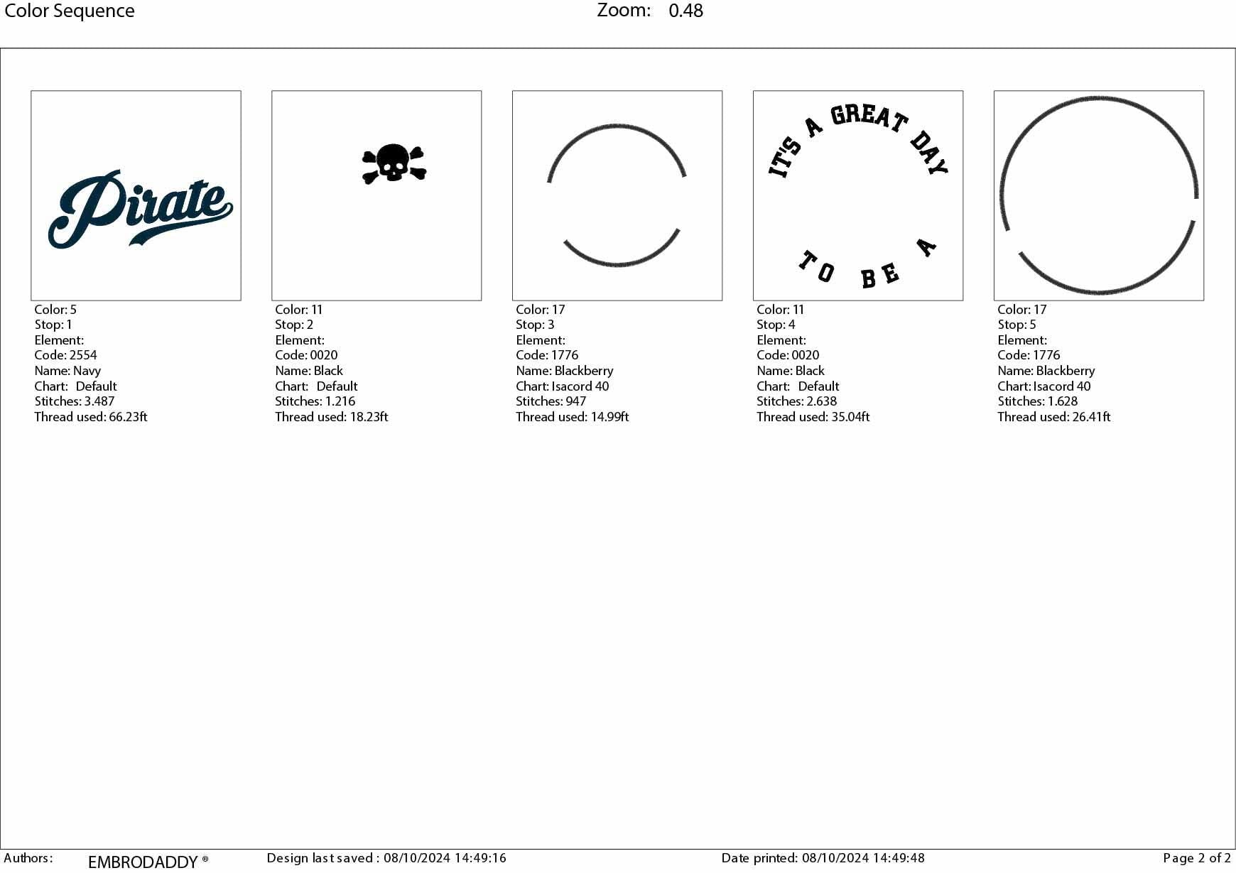 Machine Embroidery files, It's a Great Day To Be A Pirate, PES, xxx, hus & more, embroidery files