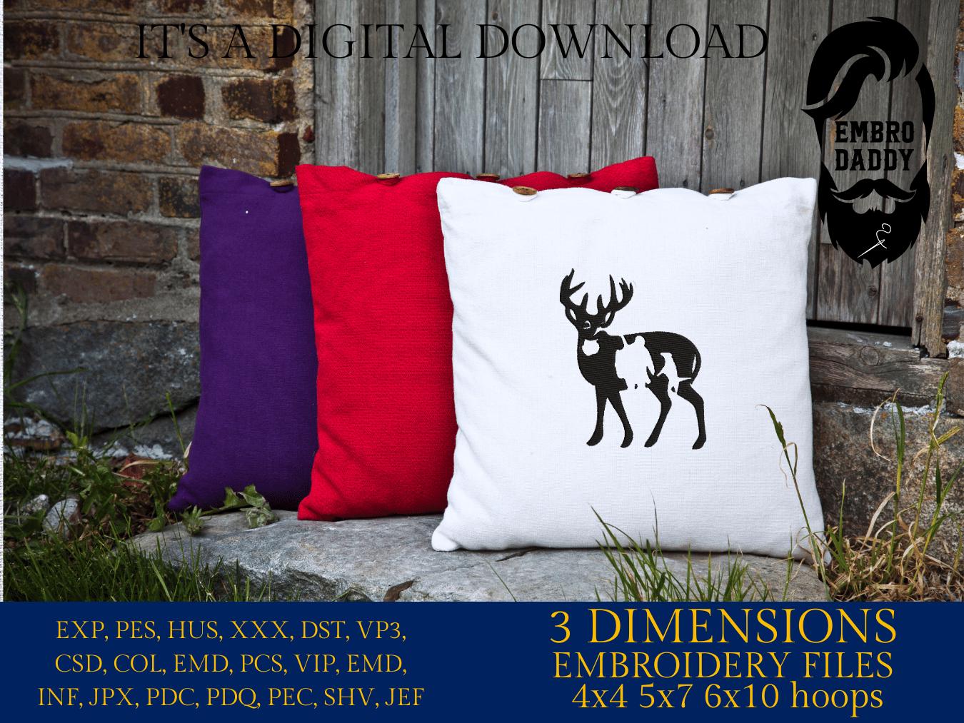 Machine Embroidery files, Hunter buck dog, PES, xxx, hus & more