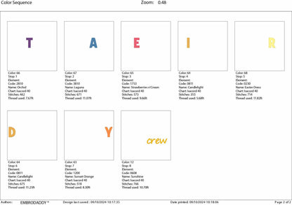 Machine embroidery files, Dietary Crew, Nutrition Team, Fitness Diet, Dietary Quotes, Organic Only, PES, DST, xxx, hus & more