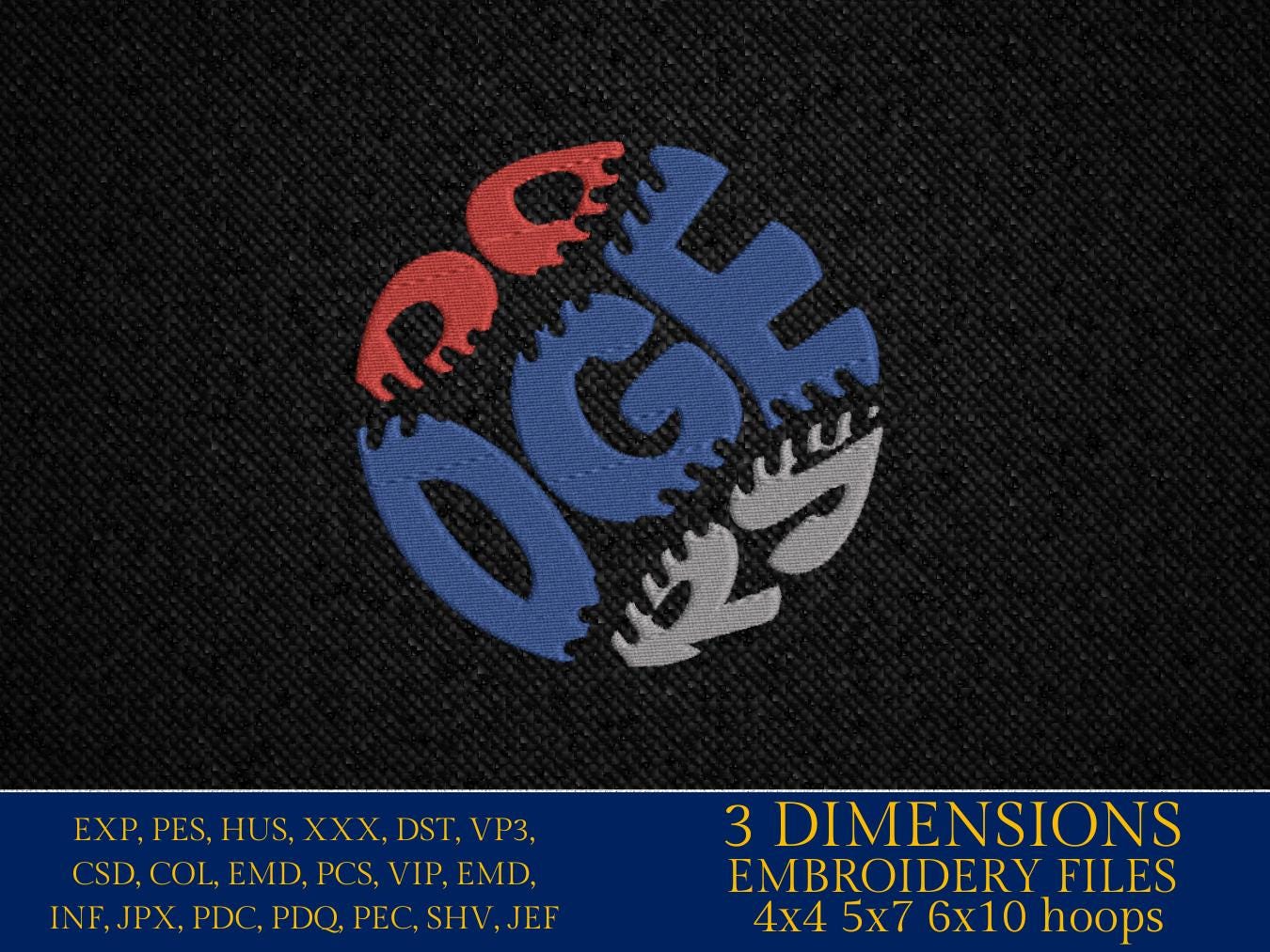 Machine Embroidery files, dodgers, PES, DST, xxx, hus & more