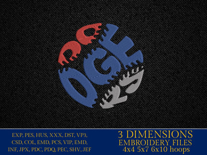 Machine Embroidery files, dodgers, PES, DST, xxx, hus & more