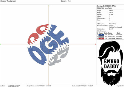 Machine Embroidery files, dodgers, PES, DST, xxx, hus & more