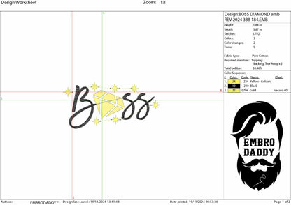 Machine Embroidery files, Boss, diamond, business , PES, xxx, hus & more