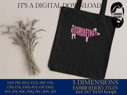 Machine Embroidery files, I'd smoke that, BBQ, grill, DST, PES, xxx, hus, dst & more