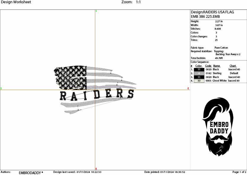 Machine Embroidery files, American Flag, raiders, PES, dst, xxx hus & more