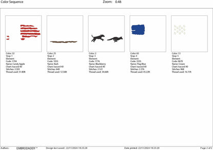 Machine Embroidery files, dog hunting, fox Hunting, fox, USA Flag, PES, DST, xxx, hus & more