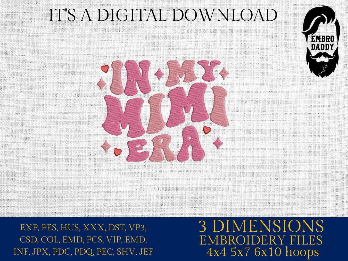 Machine Embroidery files, Mimi, embroidery files, PES, xxx, hus & more, embroidery files