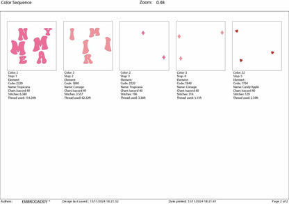 Machine Embroidery files, Mimi, embroidery files, PES, xxx, hus & more, embroidery files