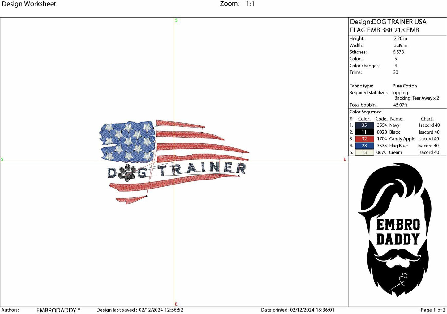 Machine Embroidery files, USA flag, Dog Trainer, PES, xxx, hus & more