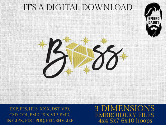 Machine Embroidery files, Boss, diamond, business , PES, xxx, hus & more