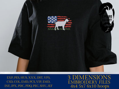 Machine Embroidery files, Goat, Usa Flag, PES, DST, xxx, hus & more