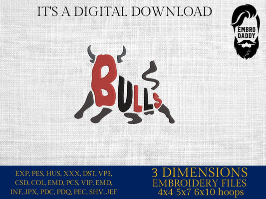 Machine Embroidery files, bulls, PES, dst, xxx, hus & more