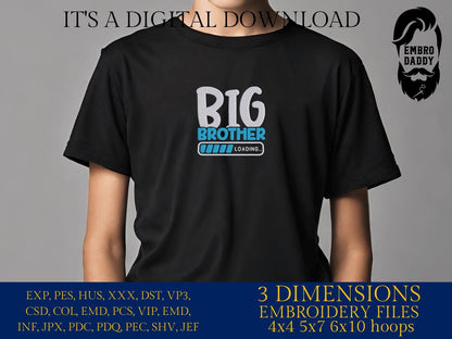 Machine embroidery files, big brother loading, PES, DST, hus & more