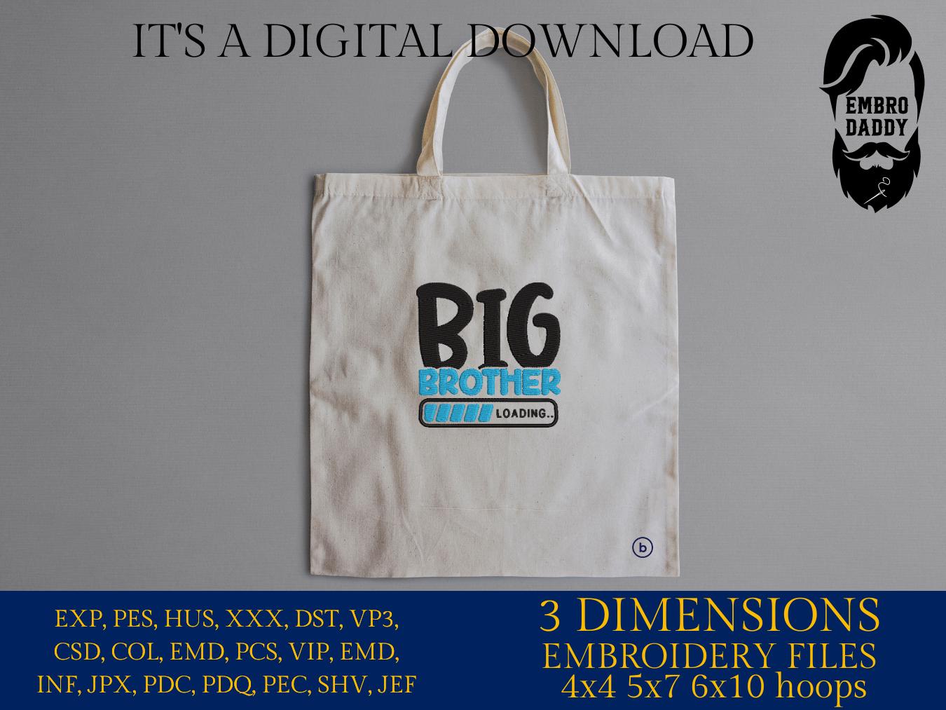 Machine embroidery files, big brother loading, PES, DST, hus & more
